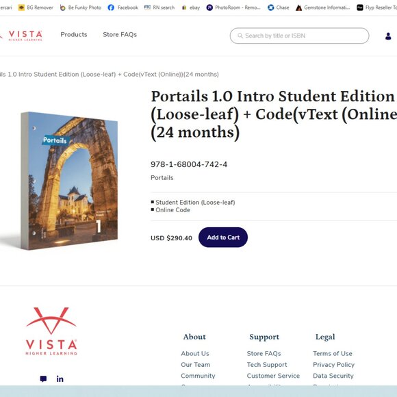 Introductory Spanish 1 Textbook Loose Leaf ( VISTA) - Picture 2 of 2